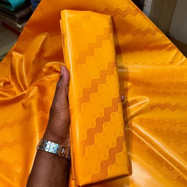 Bazin riche Orange Étincelant “Markala”