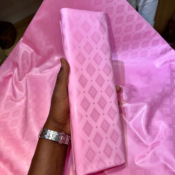 Bazin riche Rose Velours “Koutiala”