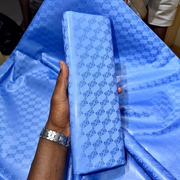 Bazin riche Bleu Ciel Profond “Tombouctou”