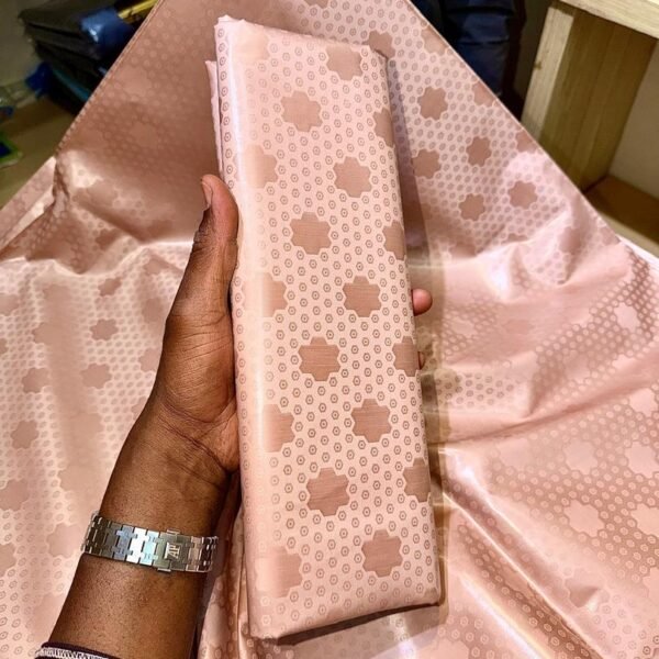 Bazin riche Marron clair “Kayes”