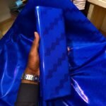 Bazin riche Bleu Royal “Bougouni”