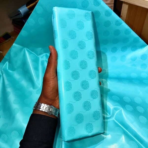 Bazin riche Bleu Aqua “San”