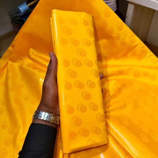 Bazin riche Jaune Radieux “Ségou”