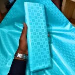 Bazin riche Bleu Turquoise Profond “Ansongo”
