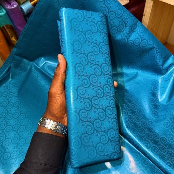 Bazin riche Bleu Océan “Banamba”